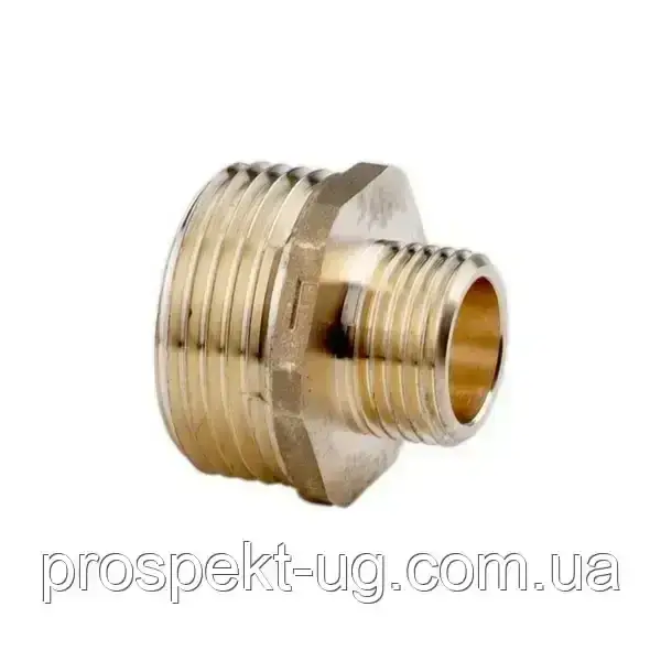 Ніпель перехідний латунний посилений 1"х1/2" (Ду25х15) ЗЗ, фото 1