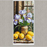 Картина за номерами "Букет ірисів з лимонами" 40*80 см [tsi278514-TSI], фото 2