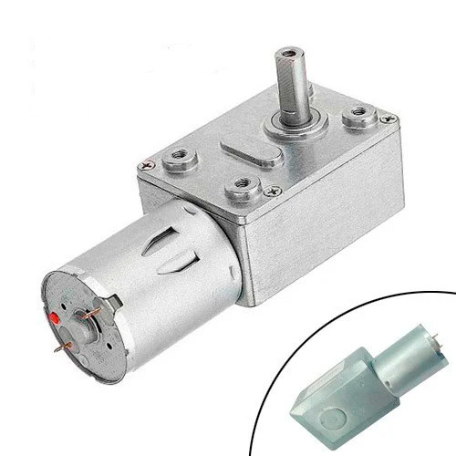 Мотор редуктор черв'ячний JGY-370 10 об/хв 12В, фото 1