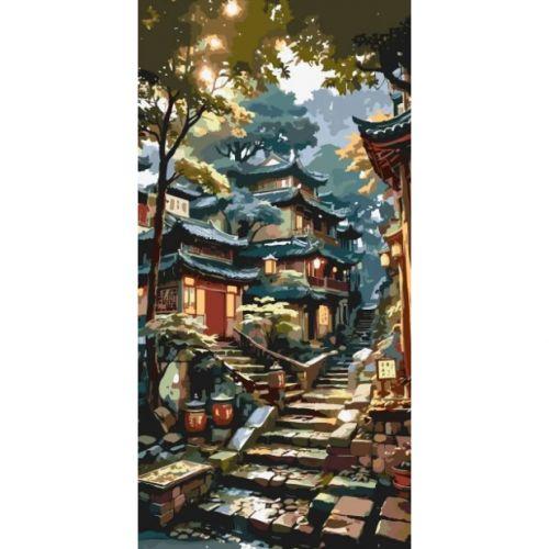 Картина за номерами "Ранок у горах Азії" 40*80 см [tsi278529-TSI], фото 1