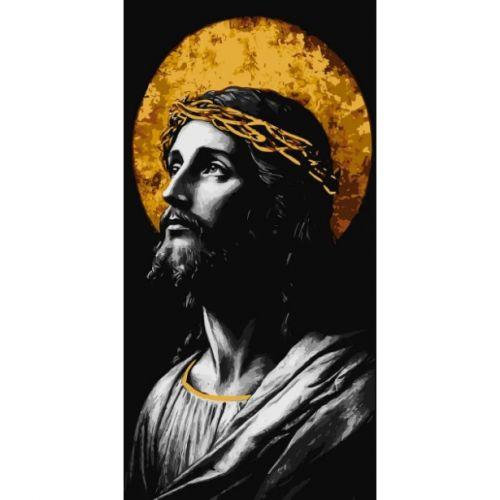 Картина за номерами з фарбами металік "Образ Спасителя" 40*80 см [tsi278531-TSI], фото 1