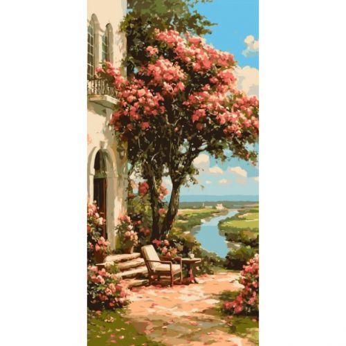 Картина за номерами "Сад біля річки" 40*80 см [tsi278534-TSI], фото 1