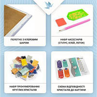 Алмазна мозаїка "Польові квіти" 40х80 см [tsi278567-TSI], фото 2