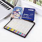Набір пастельних олівців 24 кольори в металевому пеналі 8550/24TN Chroma Manga MARCO Упаковка 24 шт., фото 3