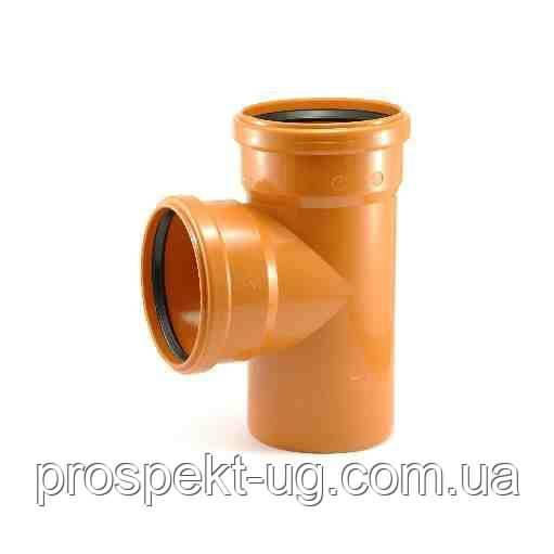 Трійник ПВХ 250х250х90° (87) зовнішня каналізація Magnaplast, фото 1