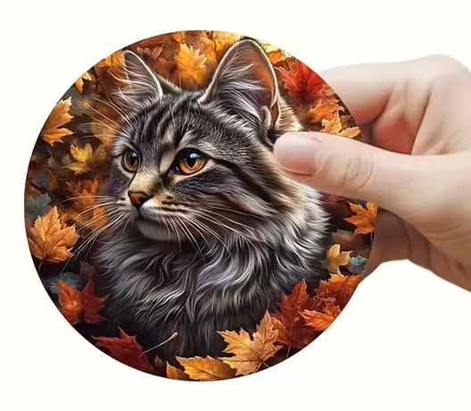 Підставка під чашку Котики 10 см, фото 1