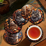 Підставка під чашку Котики 10 см, фото 3
