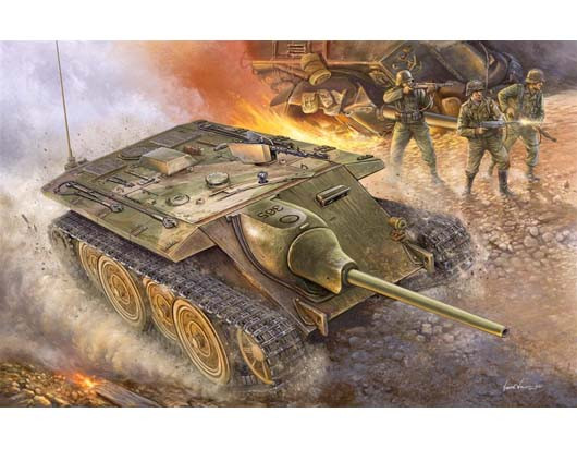 Пластикова модель 1/35 Trumpeter 00385 німецький танк Е-10, фото 1