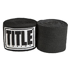 Бинти для боксу TITLE Boxing Select 180" Semi Elastic Mexican Black (4.5м.)