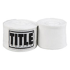 Бинти для боксу TITLE Boxing Select 180" Semi Elastic Mexican White (4.5м.)