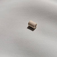 Керамічна намистина біла матова, 4мм*6мм. Косівська кераміка намистини ручної роботи.