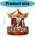 Новорічна різдвяна музична обертова карусель з підсвічуванням USB+батарейки N0338, фото 3