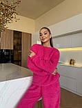 Жіночий домашній теплий махровий костюм, фото 7