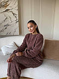 Жіночий домашній теплий махровий костюм, фото 5