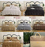 Велюрова постільна білизна Шарпель полуторна комплект/тепла постільна білизна, фото 2