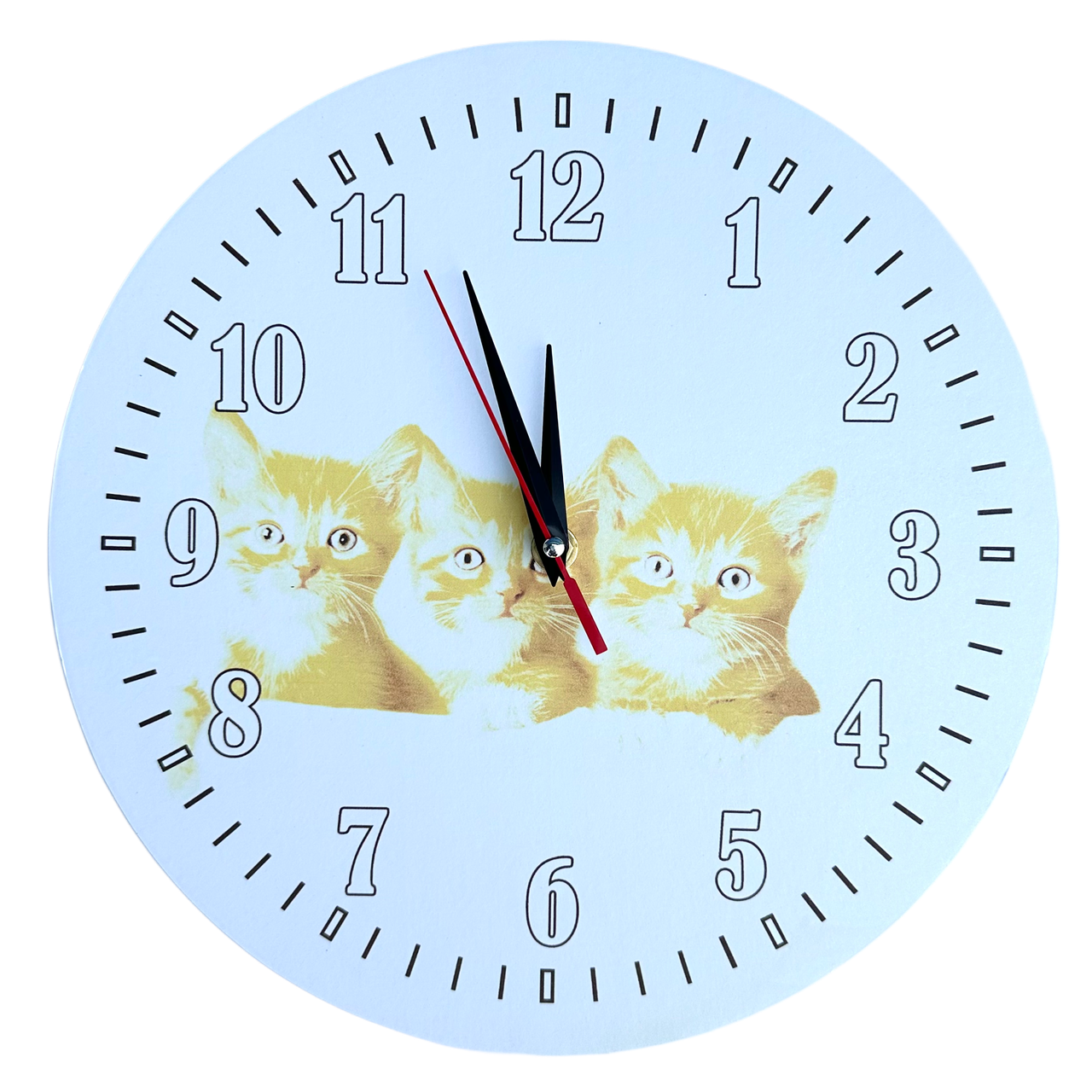 Настінний годинник брендований із символікою, логотипом "Промо" (30 cм) під замовлення [ДВП Відкритий] (від 20 шт.), фото 1