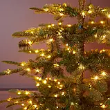 Світлодіодна гірлянда Роса 50 метрів зелений провід, теплий білий, з пультом, на вікно, для дому та на ялинку, водонепроникна, фото 4