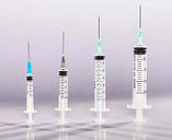 Шпpиц  2 мл  3-компонентний  (0,6 мм х 38 мм), 1 шт., фото 3