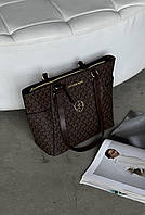 Сумка Michael Kors Charlotte Top Zip Tote Shoulder Bag шоколадний
