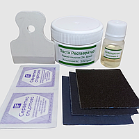 Паста Реставратор рідкий пластик 100г і набір для підготовки поверхні.