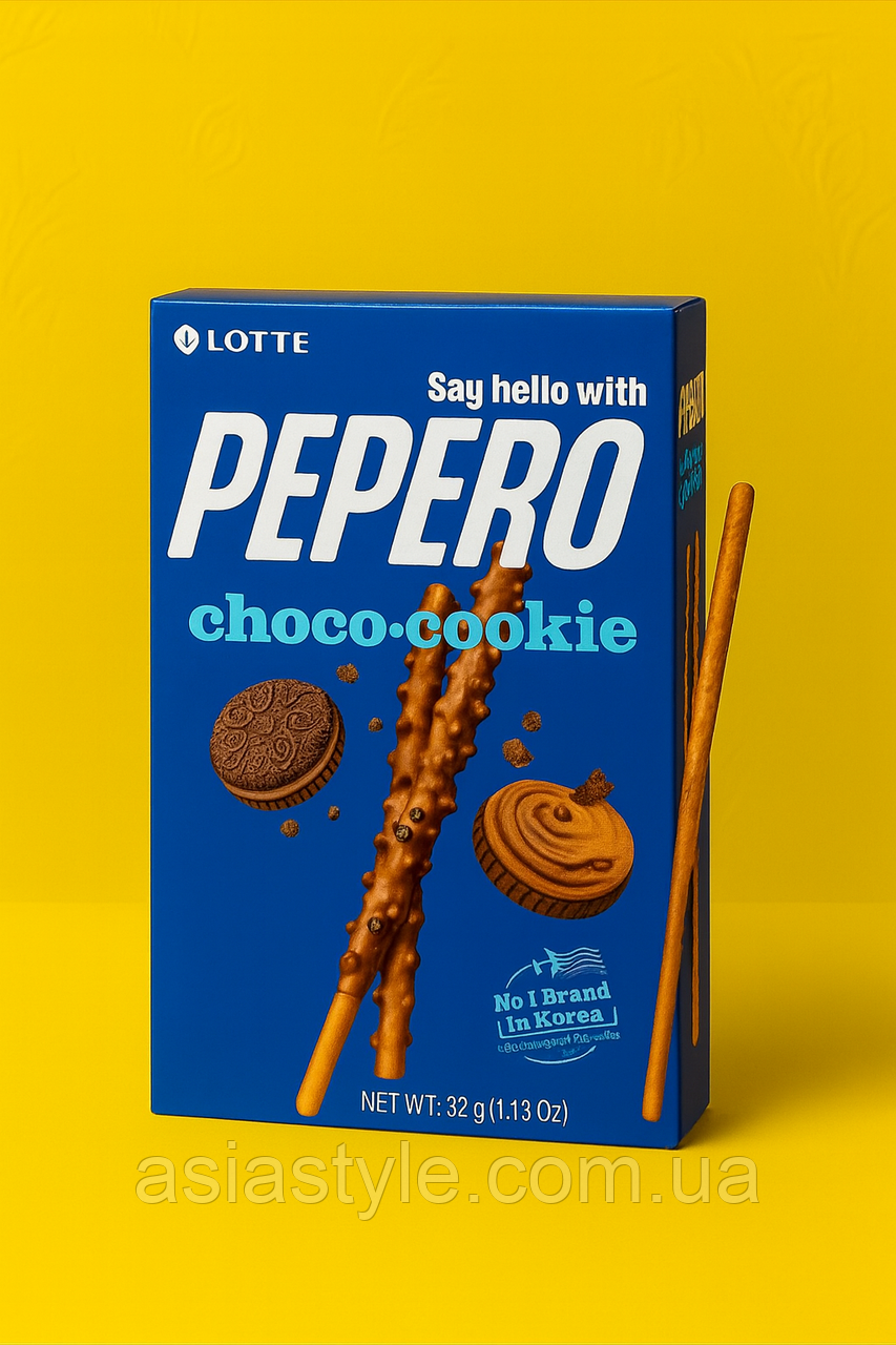 Хрусткі шоколадні палички Pepero Choco Cookie, Pepero Choco Cookie | LOTTE | 32 г, Во, фото 1