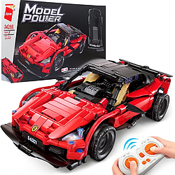 Конструктор на радіокеруванні Qman Машина 31 см червона