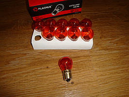Лампочки вказівників повороту 12V 21W помаранчева, комплект 10 штук (виробник Flagmus, Україна)