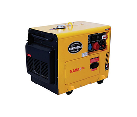 Генератор дизельний KDK7500SC3, 3-фазний 220/400V, 50Hz, 6.9kVA/5.5kW