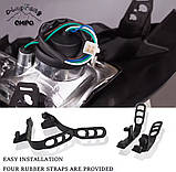 Фара передня з обтікачем для мотоциклів Enduro / Motocross – чорна, біла, помаранчева, фото 4