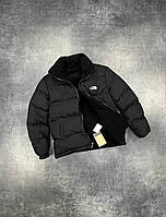 Зимова двостороння чорна чоловіча куртка The North Face / Стильний пуховик