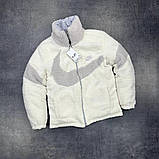 Зимова двостороння сірі чоловіча куртка Nike / Стильний пуховик Найк, фото 3