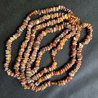 Буси Бурштин Натуральний 9х4 мм 48 см Самородок Нешліфований Лікувальний