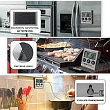 Кухонний термометр ТЕРМО TP-700 з виносним водостійким щупом IPX7 для духовки, коптильні та гриля, фото 8