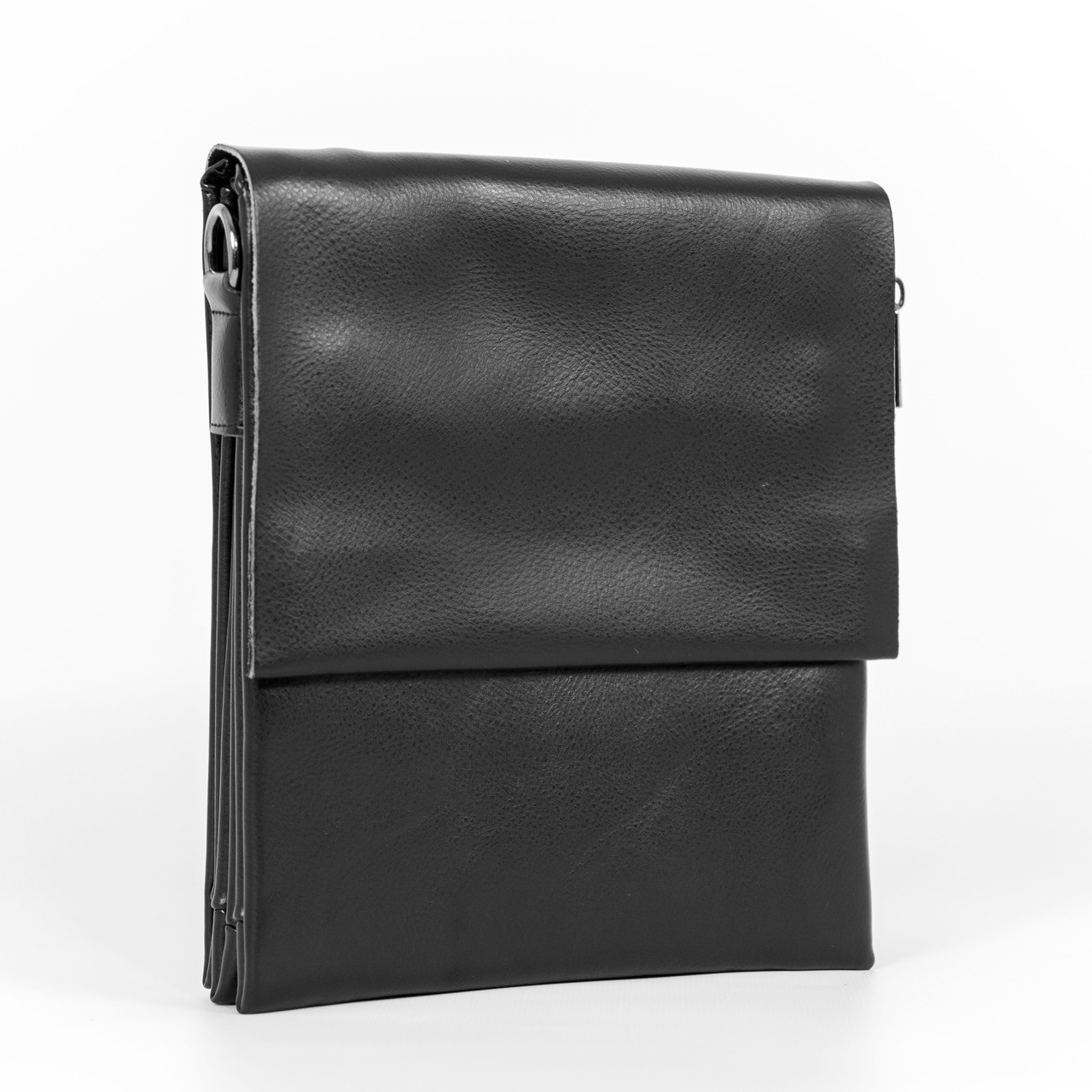 Багатосекційна сумка зі шкіряним клапаном, середня, фото 1