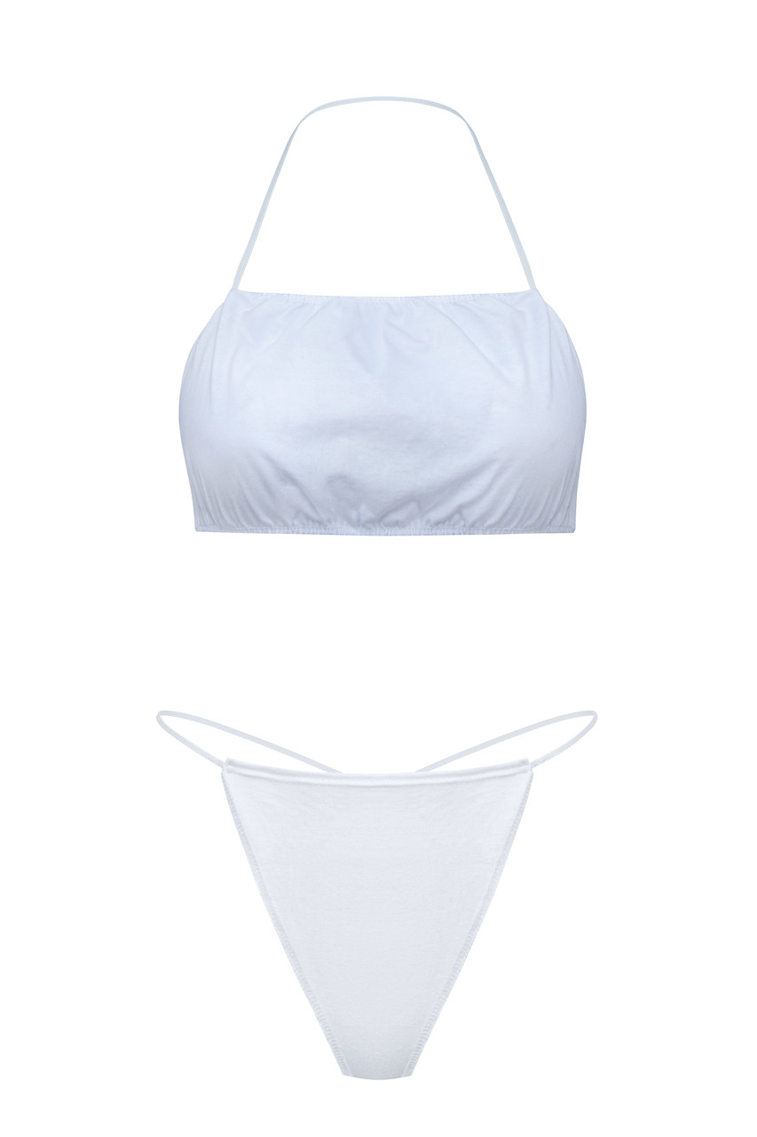 100 одноразових комплектів для спа-процедур та салонів краси зі 100% бавовни, фото 1