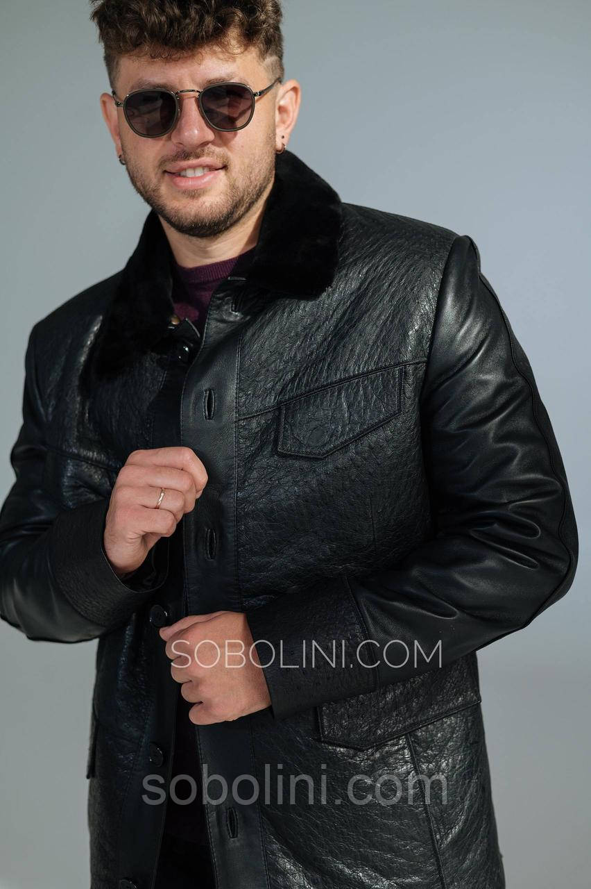 Дублянка з натуральної шкіри страус, фото 1