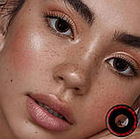 Чорні Кольорові Контактні Лінзи Манга Ред від ELITE Lens® | Лінзи для краси ( Нульовки ) | Крейзі/Косплей, фото 2