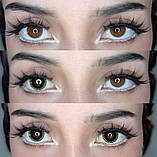 Чорні Кольорові Контактні Лінзи Манга Грін від ELITE Lens® | Лінзи для краси ( Нульовки ) | Крейзі/Косплей, фото 2