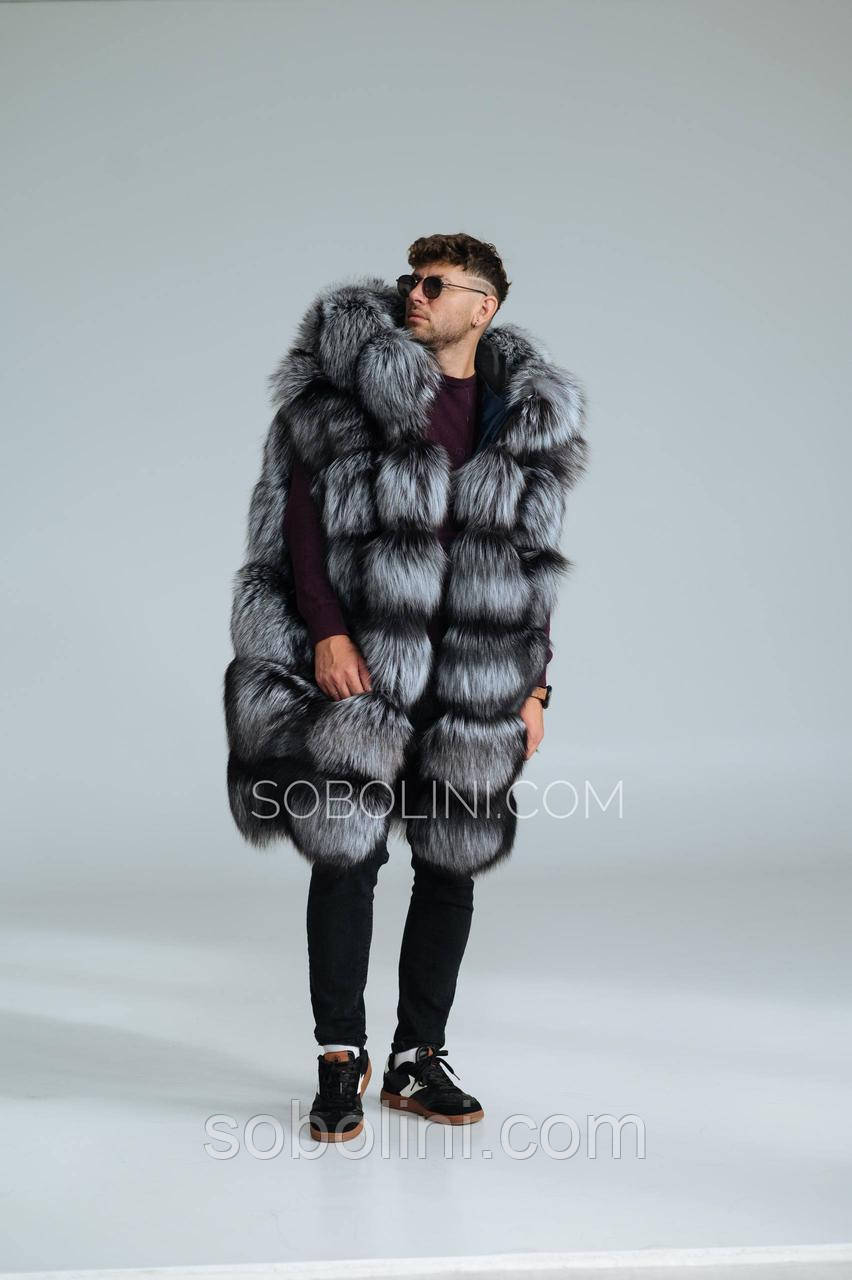 Жилет з хутра Чорнобурки, фото 1