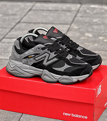 Чоловічі термо кросівки New Balance 9060 cordura black grey Нью Баланс чорні сірим осінь єврозима