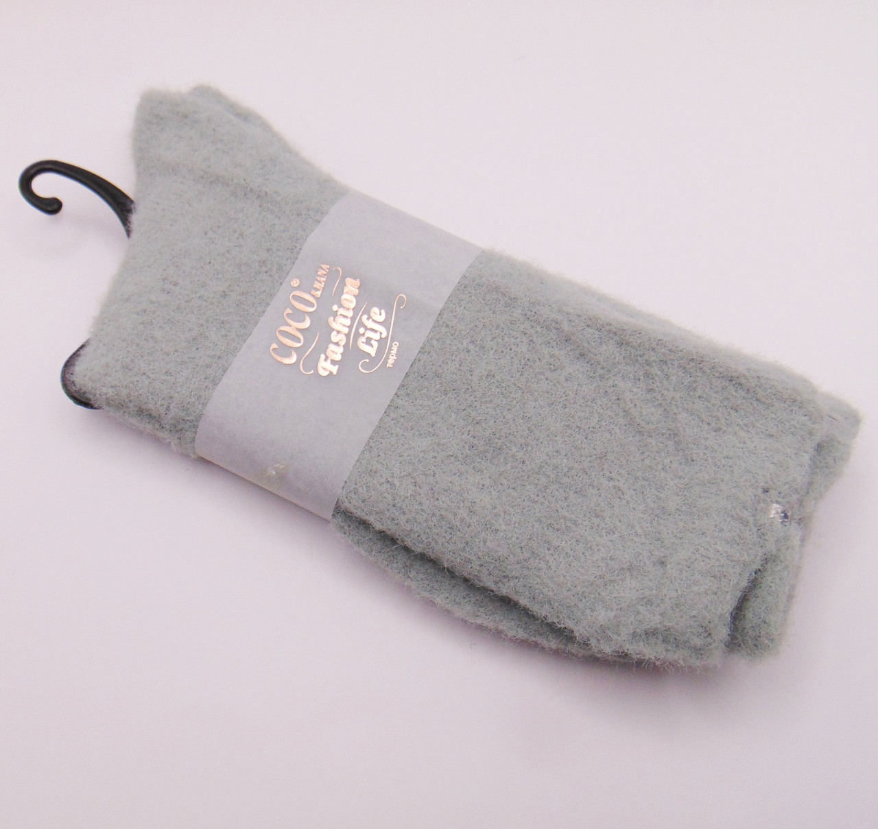 Високі теплі термошкарпетки 36-41 світло-сірі Coco Fashion Life, фото 1
