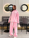Костюм жіночий худі з написом і штани Оверсайз 42-46 48-50, фото 2