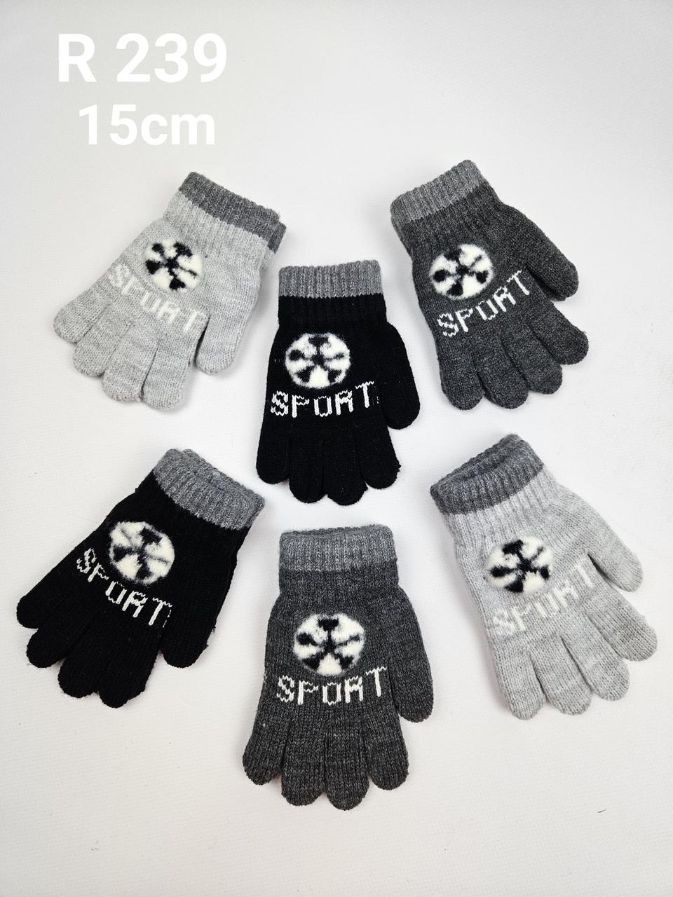 Дитячі польські рукавиці, р. 15 см (4-6 р) (6 шт. набір)