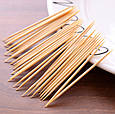 Зубочистки бамбукові 6,5 см 140 шт — екологічні та міцні, фото 4