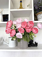 Букет штучних півоній . Піони декоративні ( яскраво - рожеві, 37 см ), фото 10