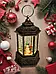 Новорічний музичний ліхтар підвісний зі снігом та підсвічуванням USB+батарейки N0091, фото 2