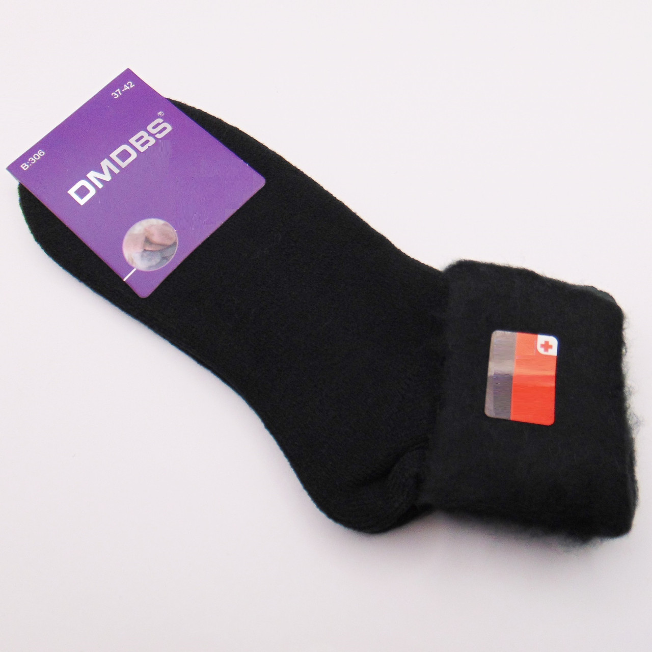 Дуже теплі термо шкарпетки гумка з компресійним ефектом 37-42 чорні Dmdbs 306, фото 1