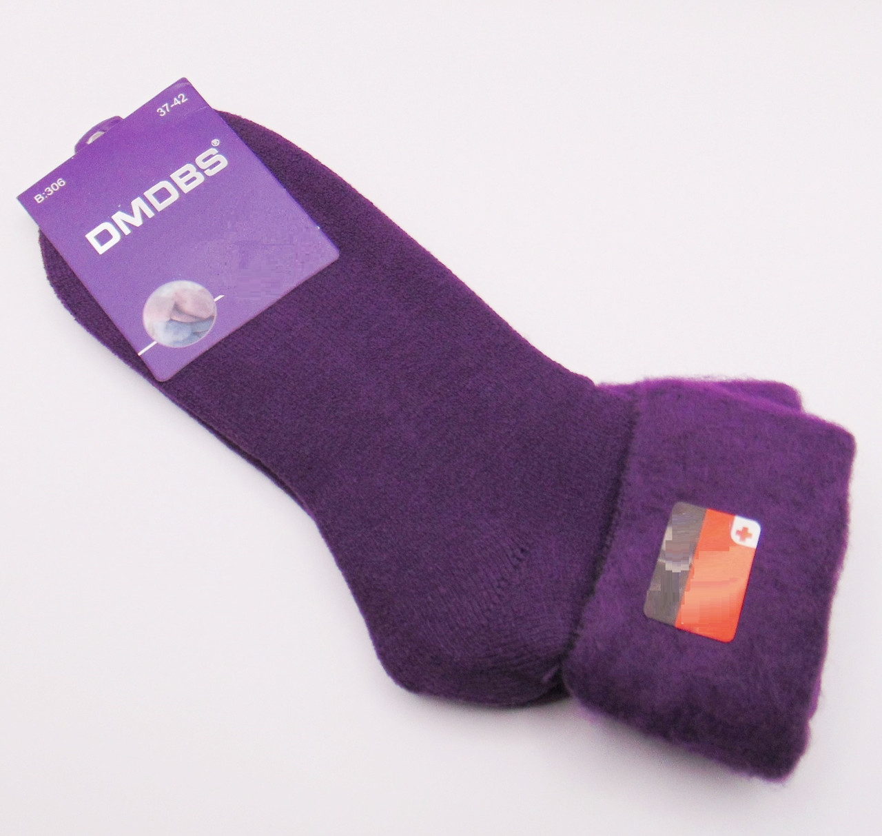 Дуже теплі термо шкарпетки гумка з компресійним ефектом 37-42 фіолетові Dmdbs 306, фото 1