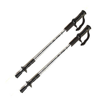 Палиці палки для скандинавської ходьби 2 шт. (пара) складні телескопічні Gemini Anti-shok трекінгові антишок Сірий