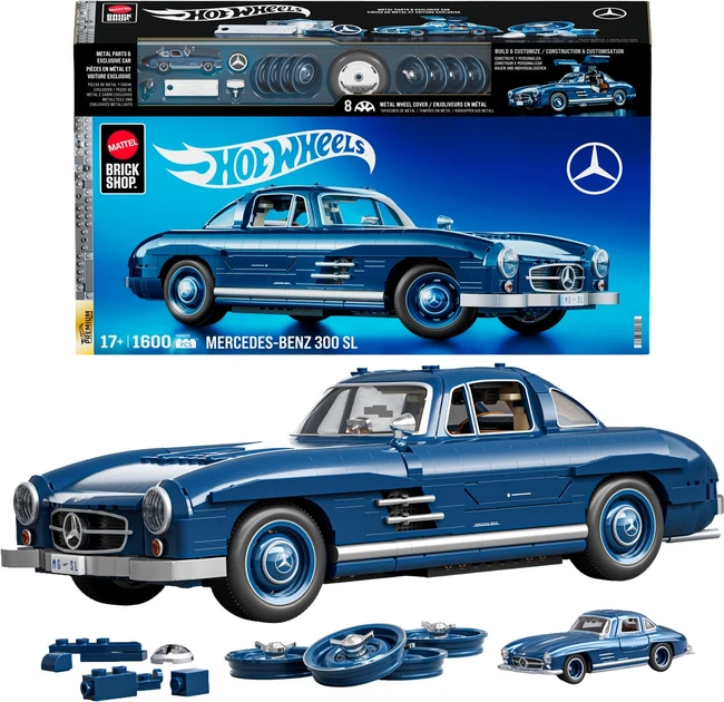 Конструктор Hot Wheels Brick Shop Mercedes-Benz 300 SL, фото 1